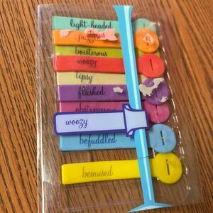 Fred Brand WineLines ID Tags for Stemware Glass Markers Silicone Multicolor